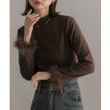 ファースリーブ ハイネックトップス | ad thie | 詳細画像4 