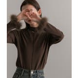 ファースリーブ ハイネックトップス | ad thie | 詳細画像8 