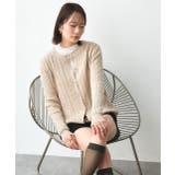 ケーブルニットカーディガン | ad thie | 詳細画像16 