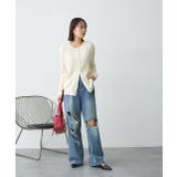 ケーブルニットカーディガン | ad thie | 詳細画像8 