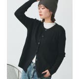 ブラック | ケーブルニットカーディガン | ad thie