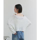 ドロップショルダーニットプルオーバー | ad thie | 詳細画像10 