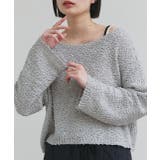 ドロップショルダーニットプルオーバー | ad thie | 詳細画像12 