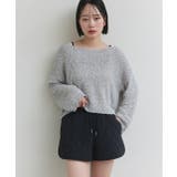 ドロップショルダーニットプルオーバー | ad thie | 詳細画像15 