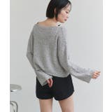 ドロップショルダーニットプルオーバー | ad thie | 詳細画像18 