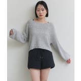 ドロップショルダーニットプルオーバー | ad thie | 詳細画像19 