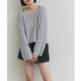 ドロップショルダーニットプルオーバー | ad thie | 詳細画像21 