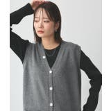Vネックノースリーブワンピース | ad thie | 詳細画像10 