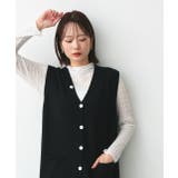 Vネックノースリーブワンピース | ad thie | 詳細画像17 