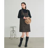 レオパード柄 ジャカードミニワンピース | ad thie | 詳細画像2