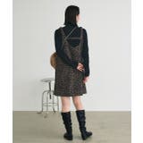 レオパード柄 ジャカードミニワンピース | ad thie | 詳細画像3