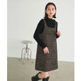 レオパード柄 ジャカードミニワンピース | ad thie | 詳細画像6