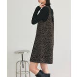 レオパード柄 ジャカードミニワンピース | ad thie | 詳細画像8