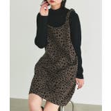 グレー | レオパード柄 ジャカードミニワンピース | ad thie