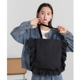 フレームフリルスクエアトートバッグ | ad thie | 詳細画像11 