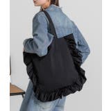 フレームフリルスクエアトートバッグ | ad thie | 詳細画像12 