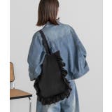 フレームフリルスクエアトートバッグ | ad thie | 詳細画像13 