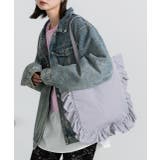 フレームフリルスクエアトートバッグ | ad thie | 詳細画像3 