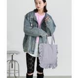 フレームフリルスクエアトートバッグ | ad thie | 詳細画像4 