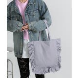 フレームフリルスクエアトートバッグ | ad thie | 詳細画像6 