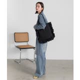 フレームフリルスクエアトートバッグ | ad thie | 詳細画像8 