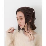 クロシェ編みフリンジバブーシュカ | ad thie | 詳細画像13
