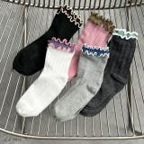 バイカラーメローフリルソックス | ad thie | 詳細画像1 