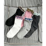 バイカラーメローフリルソックス | ad thie | 詳細画像21 