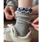 バイカラーメローフリルソックス | ad thie | 詳細画像3 