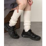 オフホワイト | シャーリング ルーズソックス | ad thie