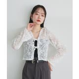 ショート丈リボンレースカーディガン | ad thie | 詳細画像14
