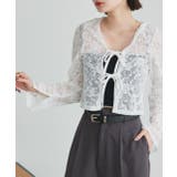 ショート丈リボンレースカーディガン | ad thie | 詳細画像15