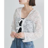 ショート丈リボンレースカーディガン | ad thie | 詳細画像3