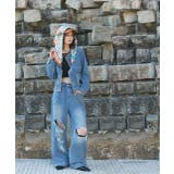 【2025SS新作】ノーカラーフリンジデニムジャケット | ad thie | 詳細画像4 