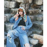 【2025SS新作】ノーカラーフリンジデニムジャケット | ad thie | 詳細画像6 