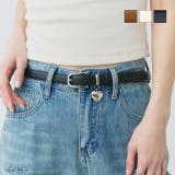 ハートチャーム付きベルト | ad thie | 詳細画像1 