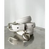 オフホワイト | ハートチャーム付きベルト | ad thie