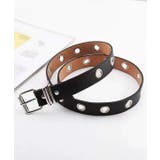 ブラック | シングルピンハトメベルト | ad thie