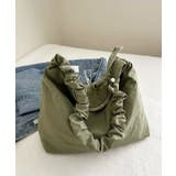 カーキ | ギャザーストラップショルダーバッグ | ad thie