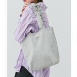 ギャザーハンドルビジュートートバッグ | ad thie | 詳細画像3 