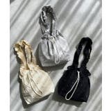 ライトグレー | ギャザーハンドルビジュートートバッグ | ad thie