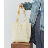 イエロー | ギャザーハンドルビジュートートバッグ | ad thie