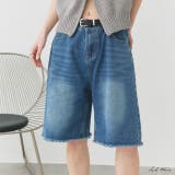 ヴィンテージライクハーフデニムパンツ | ad thie | 詳細画像1 
