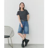 ヴィンテージライクハーフデニムパンツ | ad thie | 詳細画像12 