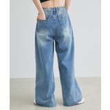 ウエストリボンワイドデニムパンツ | ad thie | 詳細画像12 