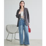 ウエストリボンワイドデニムパンツ | ad thie | 詳細画像13 