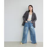ウエストリボンワイドデニムパンツ | ad thie | 詳細画像16 