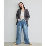 ウエストリボンワイドデニムパンツ | ad thie | 詳細画像17 