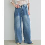 ウエストリボンワイドデニムパンツ | ad thie | 詳細画像20 