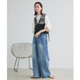ウエストリボンワイドデニムパンツ | ad thie | 詳細画像24 